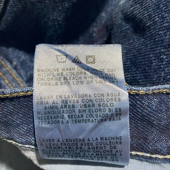 GOOD- 44 x 32 Big Mens Wrangler Authentics Jeans Pants Cotton Dk Blue 10ZM200RD - Picture 10 of 11